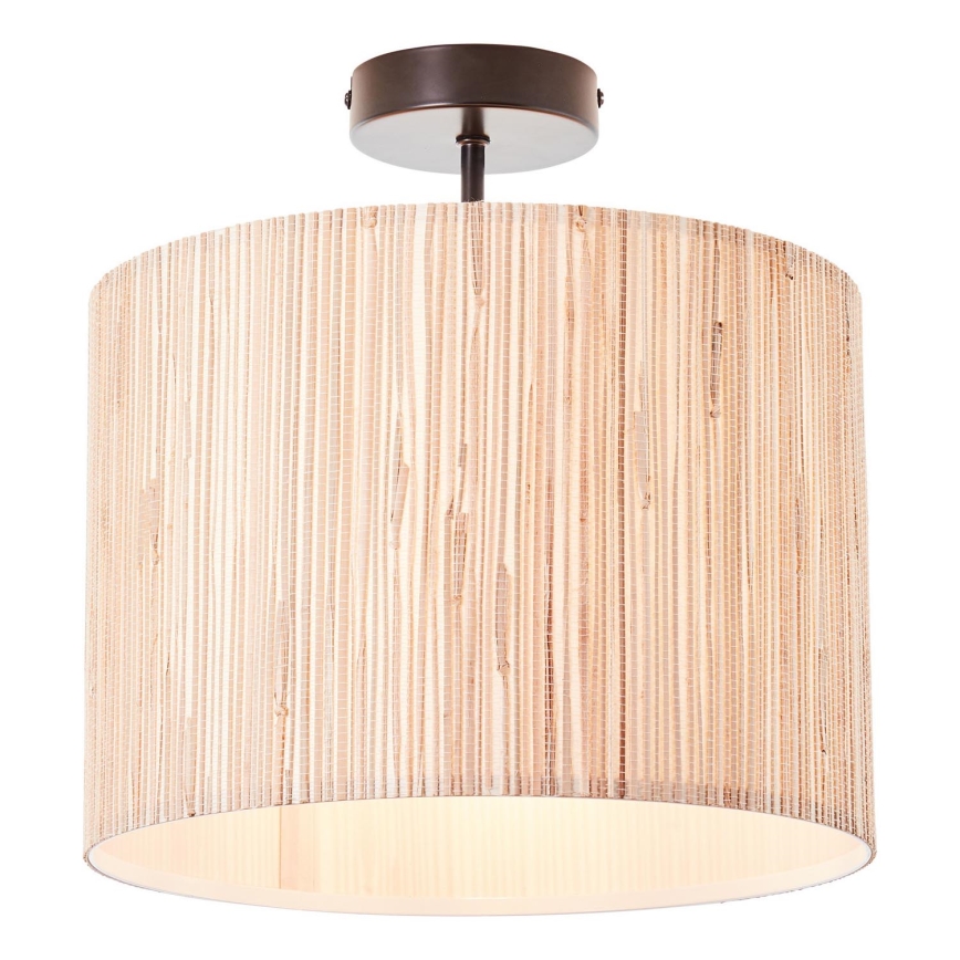 Brilliant - Griestu gaismeklis WIMEA 1xE27/52W/230V Ø 30 cm melns/bēšs