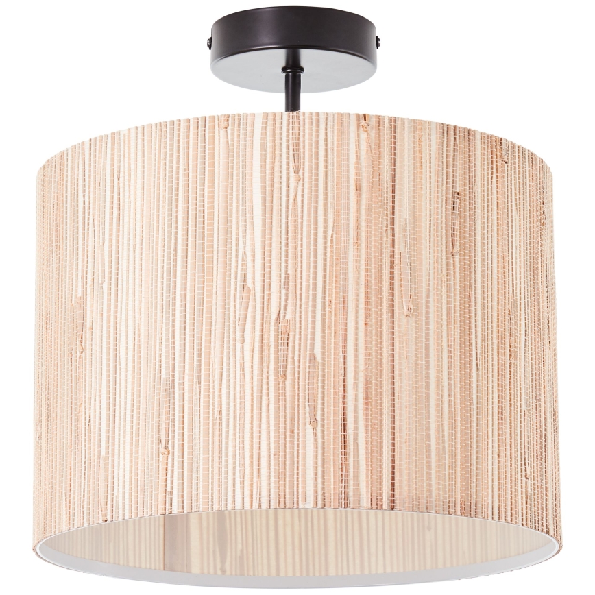 Brilliant - Griestu gaismeklis WIMEA 1xE27/52W/230V Ø 30 cm melns/bēšs