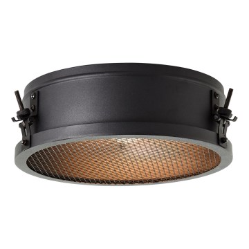 Brilliant - Griestu gaismeklis ZOIS 1xE27/28W/230V Ø 30 cm melns