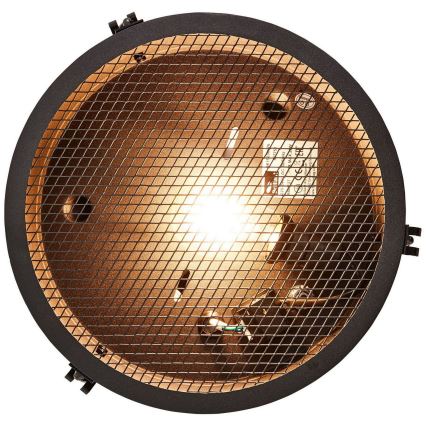 Brilliant - Griestu gaismeklis ZOIS 1xE27/28W/230V Ø 30 cm melns