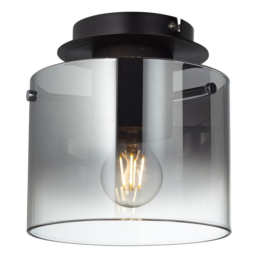 Brilliant - Griestu lampa BETH 1xE27/60W/230V melna/dūmakaina