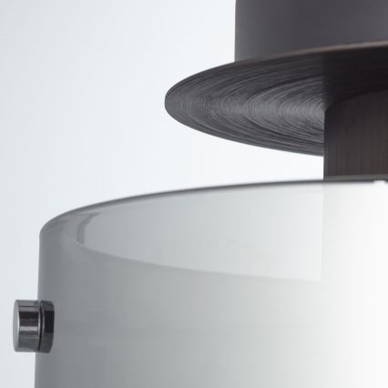 Brilliant - Griestu lampa BETH 1xE27/60W/230V melna/dūmakaina