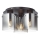 Brilliant - Griestu lampa BETH 3xE27/60W/230V melna/dūmakaina
