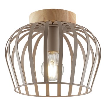 Brilliant - Griestu lampa NORDIC CAGE 1xE27/20W/230V Ø 25 cm bēša