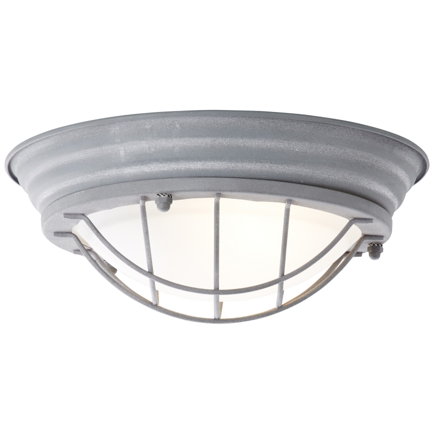 Brilliant - Griestu lampa TYPHOON 1xE27/30W/230V Ø 29 cm pelēka