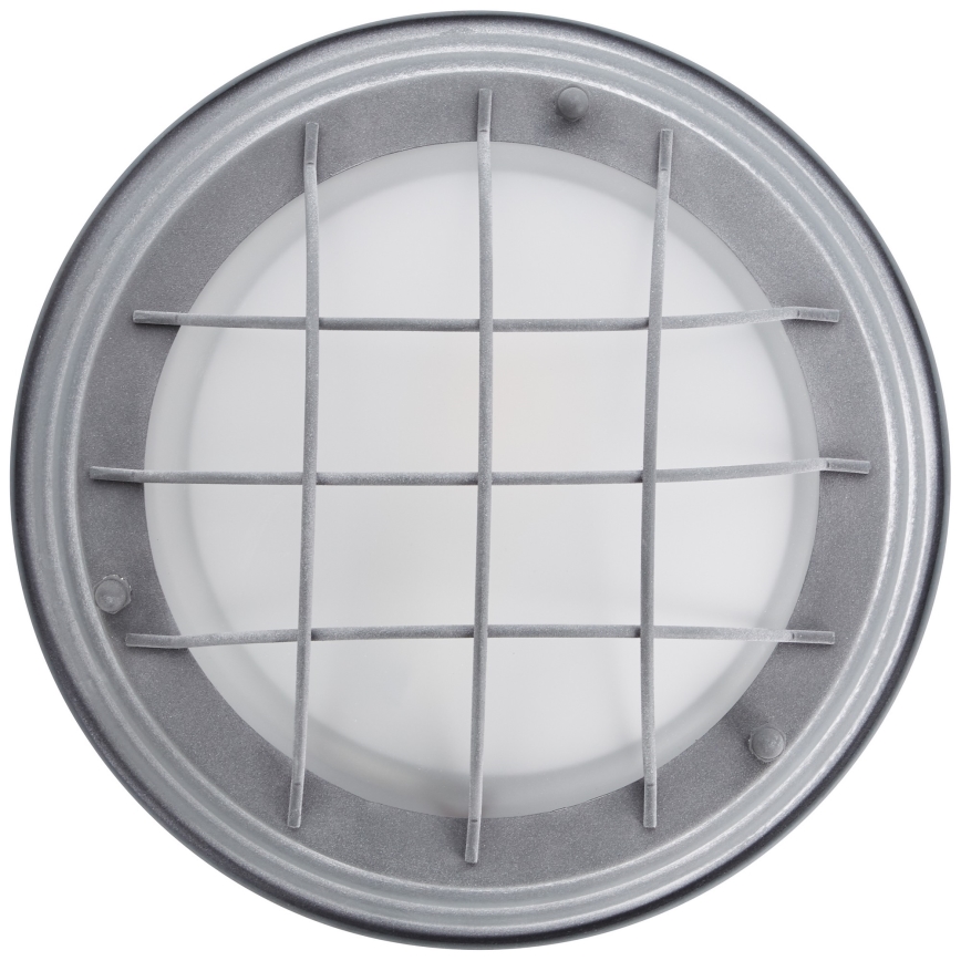 Brilliant - Griestu lampa TYPHOON 1xE27/30W/230V Ø 29 cm pelēka