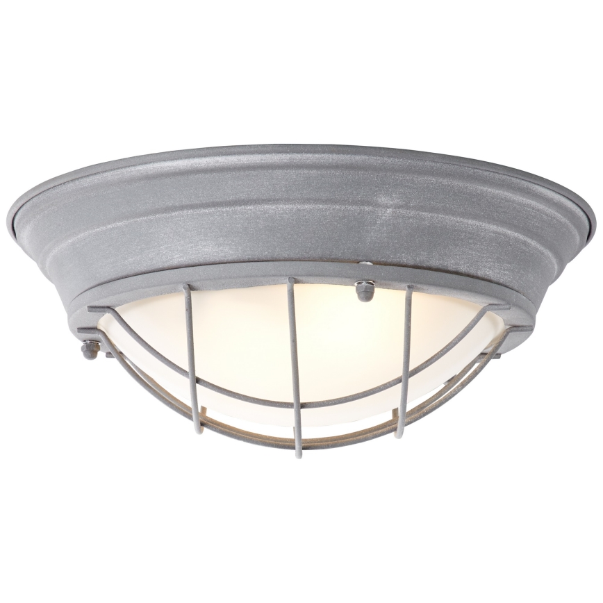 Brilliant - Griestu lampa TYPHOON 2xE27/30W/230V Ø 34 cm pelēka