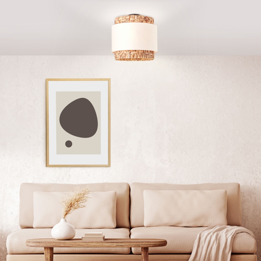 Brilliant - Griestu lampa WATERLILLY 2xE27/60W/230V d. 35 cm krēmkrāsa