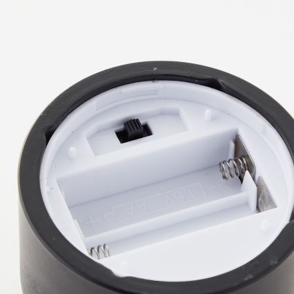 Brilliant - Komplekts 3x LED sveces BOUGIE LED/2xAA IP44 melna/dūmakaina