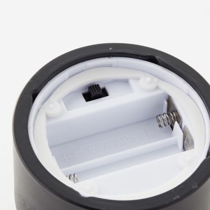 Brilliant - Komplekts 3x LED sveces BOUGIE LED/2xAA IP44 melna/dūmakaina