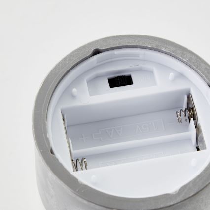 Brilliant - komplekts 3x LED sveces BOUGIE LED/2xAA IP44 pelēkas/dūmainas