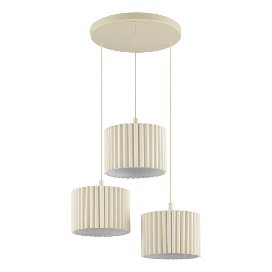 Brilliant - Krēmkrāsaina piekaramā lustra VELIN, 3xE27/20W/230V, Ø 61 cm