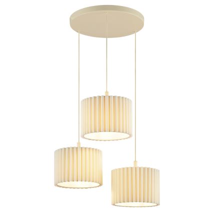 Brilliant - Krēmkrāsaina piekaramā lustra VELIN, 3xE27/20W/230V, Ø 61 cm
