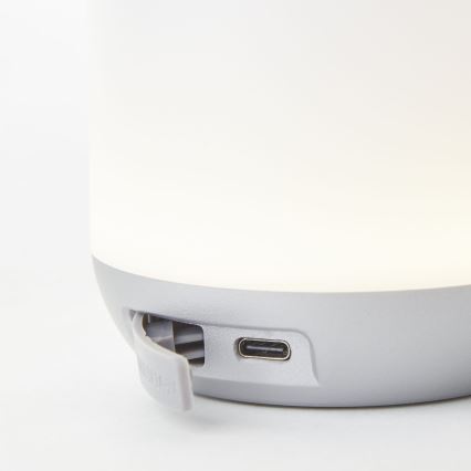 Brilliant - LED Aptumšojama āra galda lampa GEMMA LED/1,9W/5V IP44 balta