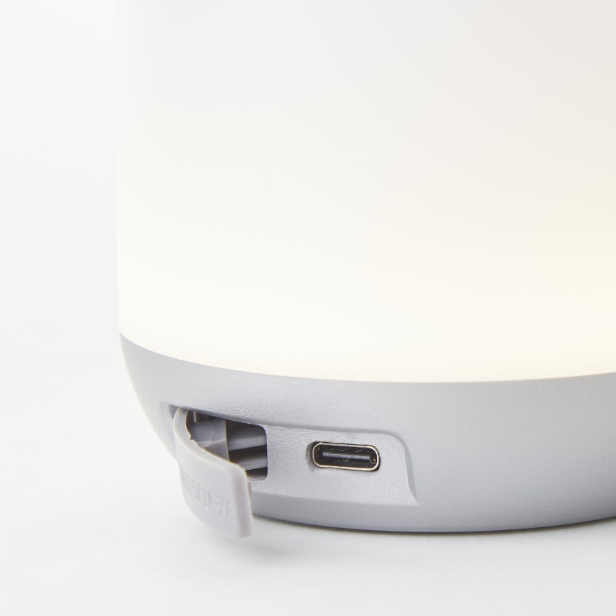 Brilliant - LED Aptumšojama āra galda lampa GEMMA LED/1,9W/5V IP44 balta