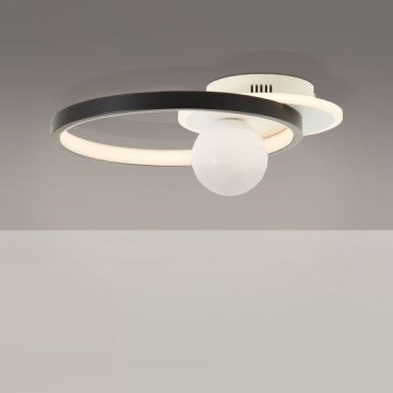 Brilliant - LED Aptumšojama griestu lampa ATLANTA LED/24W/230V melna/balta