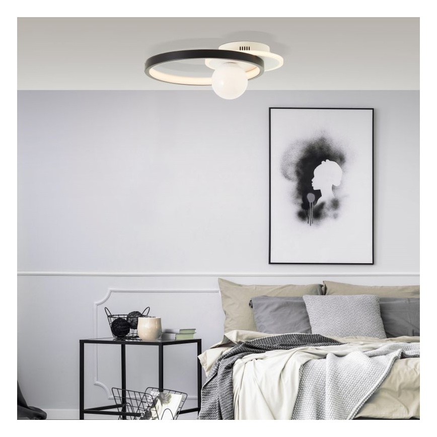 Brilliant - LED Aptumšojama griestu lampa ATLANTA LED/24W/230V melna/balta