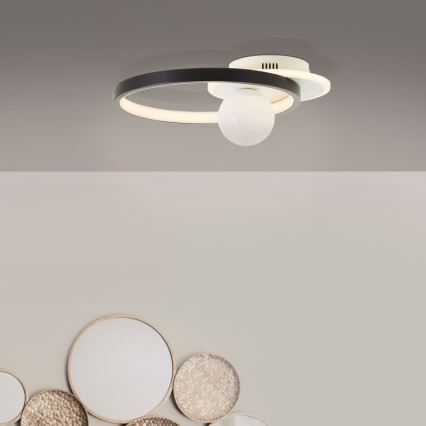 Brilliant - LED Aptumšojama griestu lampa ATLANTA LED/24W/230V melna/balta