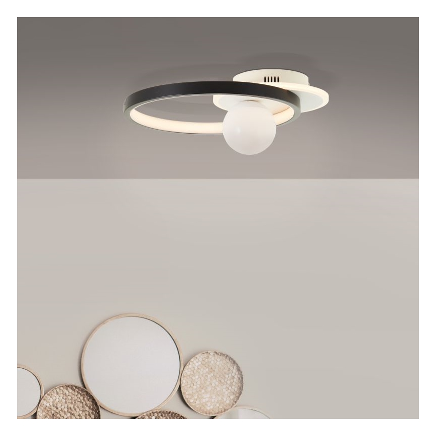 Brilliant - LED Aptumšojama griestu lampa ATLANTA LED/24W/230V melna/balta