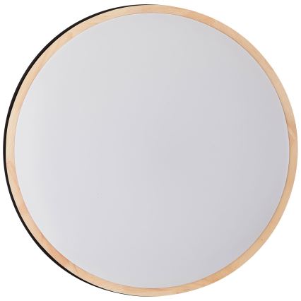 Brilliant - LED Aptumšojama griestu lampa BAARLO LED/36W/230V 3000-6500K d. 50 cm melna/gumijkoks + tālvadības pults - FSC sertificēts