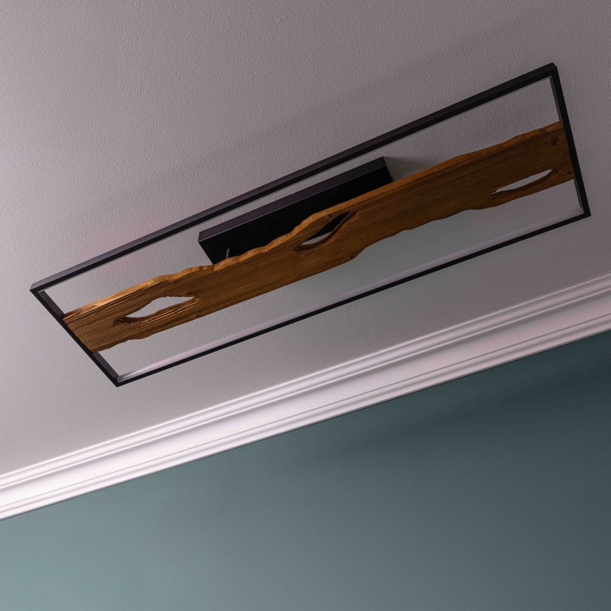 Brilliant - LED Aptumšojama griestu lampa CHAUMONT LED/48W/230V gumijkoks - FSC sertificēts