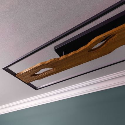 Brilliant - LED Aptumšojama griestu lampa CHAUMONT LED/48W/230V gumijkoks - FSC sertificēts
