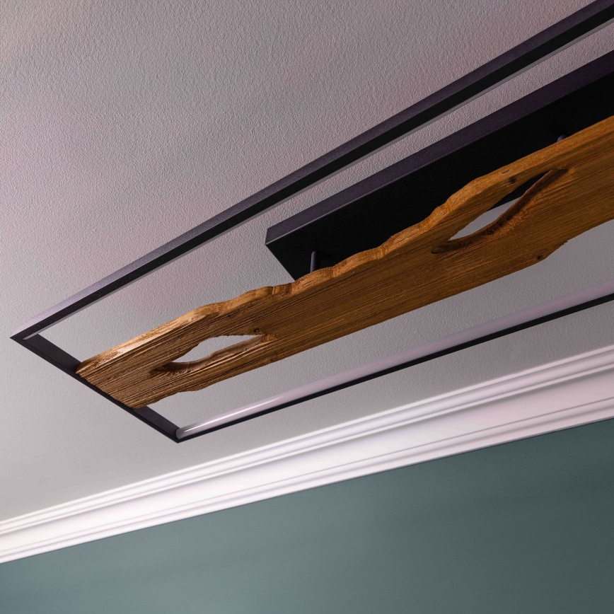 Brilliant - LED Aptumšojama griestu lampa CHAUMONT LED/48W/230V gumijkoks - FSC sertificēts