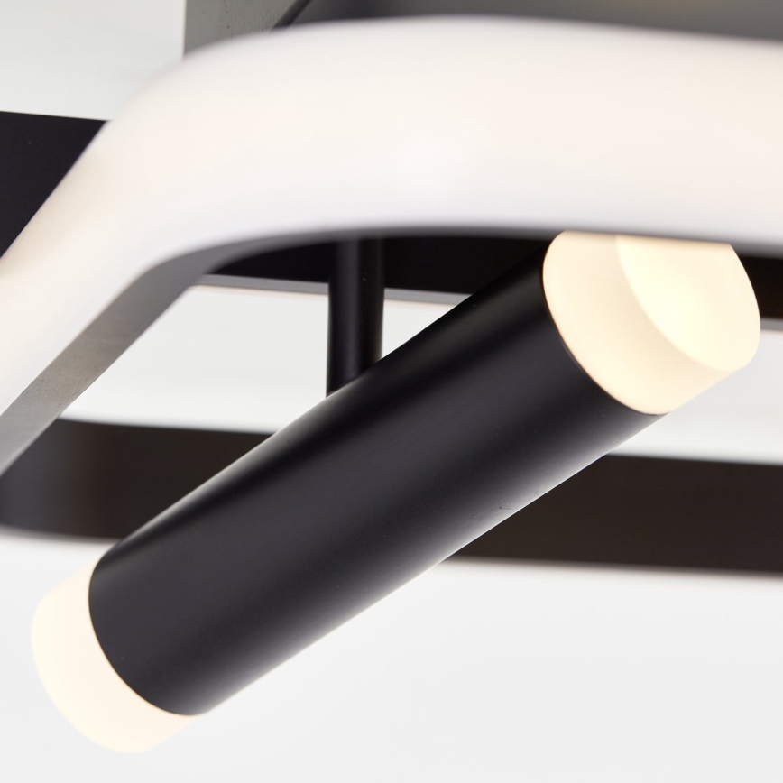 Brilliant - LED Aptumšojama griestu lampa DALIDA LED/54W/230V 3000-6500K 45,2x66 cm melna + tālvadības pults