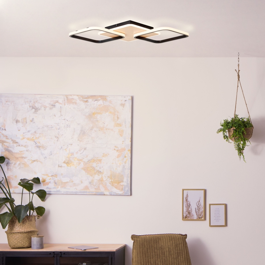 Brilliant - LED Aptumšojama griestu lampa DENNET LED/40W/230V 3000K 62x62 cm