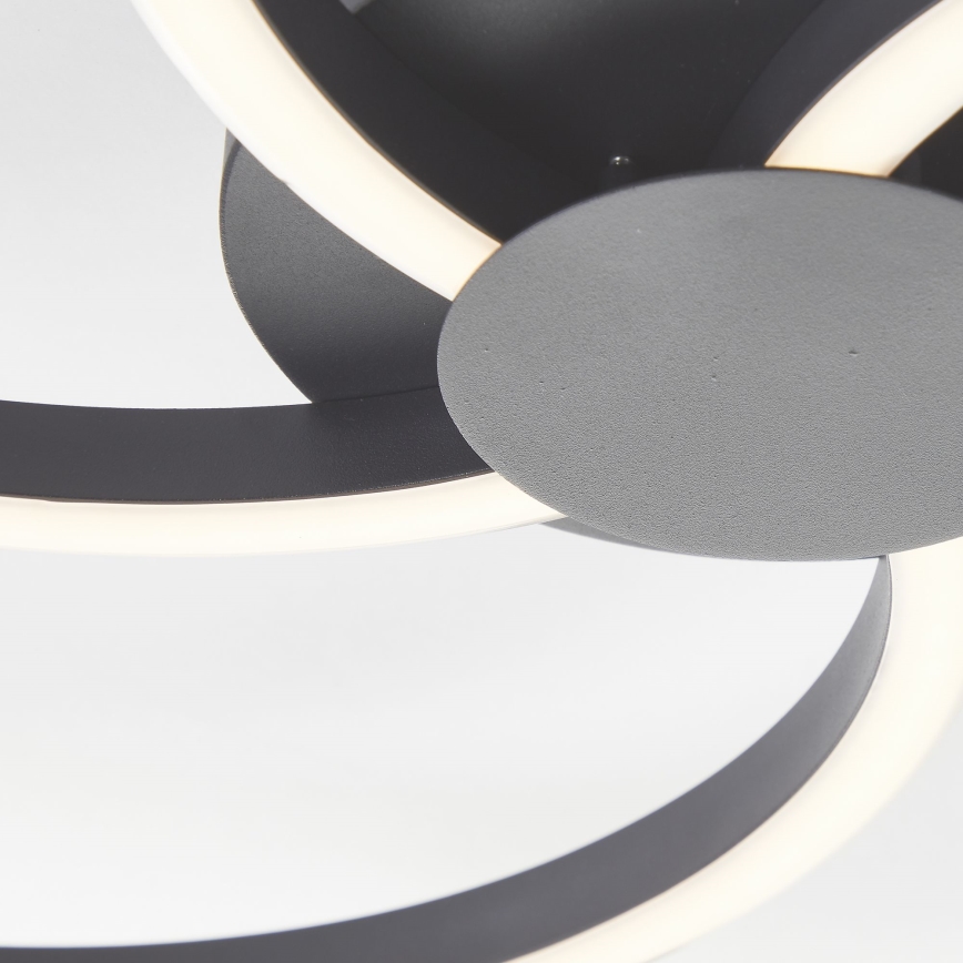 Brilliant - LED Aptumšojama griestu lampa FICO LED/32W/230V d. 57 cm melna