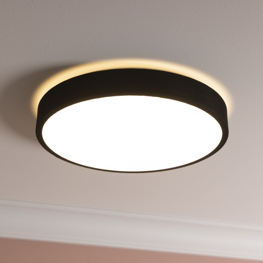 Brilliant - LED Aptumšojama griestu lampa FILIZ LED/24W/230V d. 38,5 cm melna