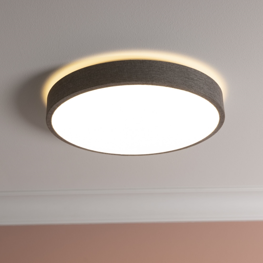 Brilliant - LED Aptumšojama griestu lampa FILIZ LED/24W/230V d. 38,5 cm pelēka