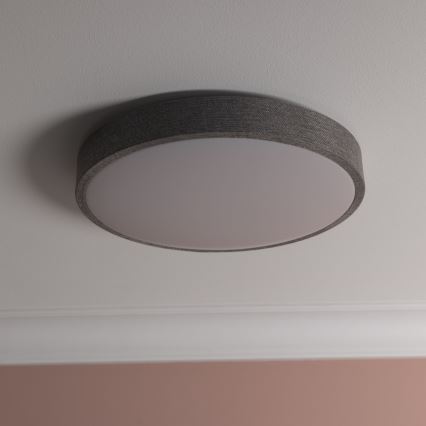Brilliant - LED Aptumšojama griestu lampa FILIZ LED/24W/230V d. 38,5 cm pelēka