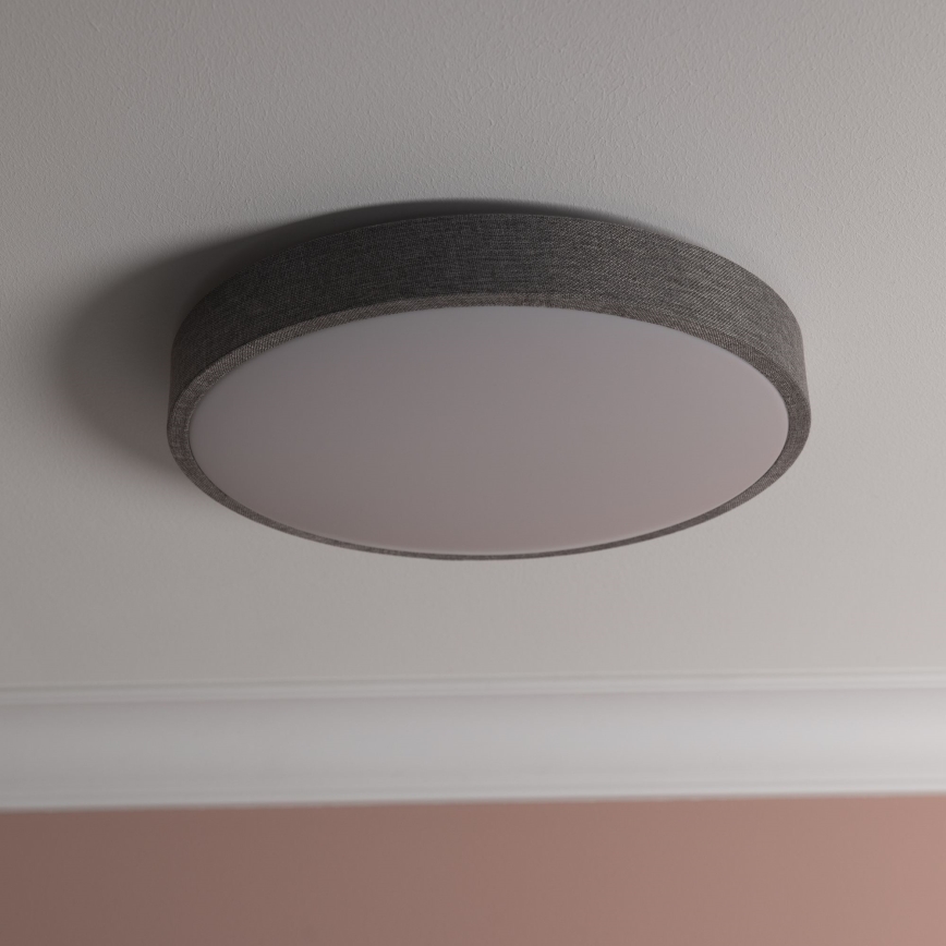 Brilliant - LED Aptumšojama griestu lampa FILIZ LED/24W/230V d. 38,5 cm pelēka
