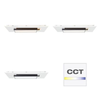 Brilliant - LED Aptumšojama griestu lampa HUTSON LED/60W/230V 3000-7100K 50x80 cm balta + tālvadības pults
