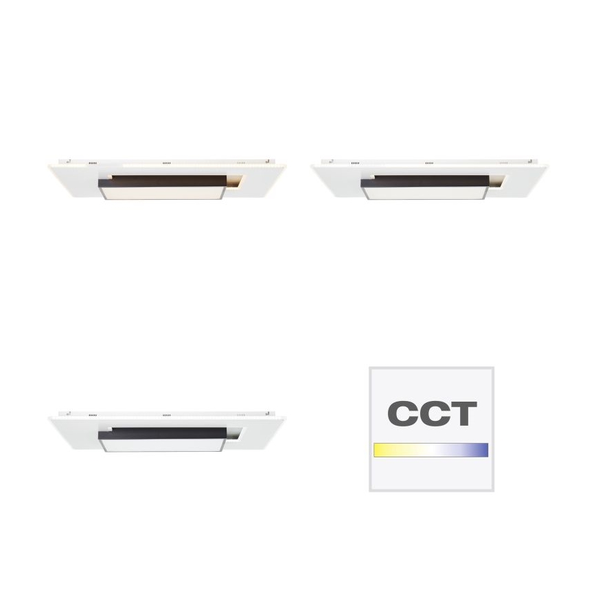Brilliant - LED Aptumšojama griestu lampa HUTSON LED/60W/230V 3000-7100K 50x80 cm balta + tālvadības pults