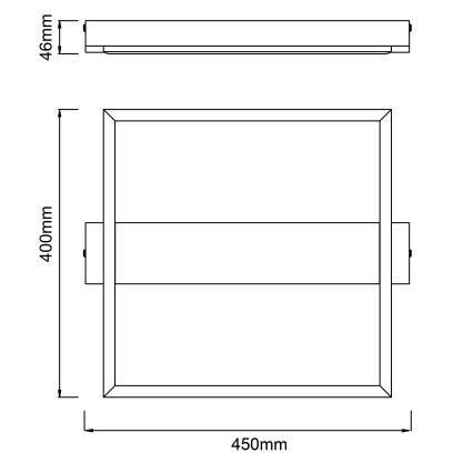 Brilliant - LED Aptumšojama griestu lampa LONEOS LED/24W/230V 3000K 45x40 cm - FSC sertificēts