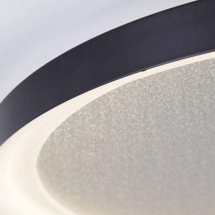 Brilliant - LED Aptumšojama griestu lampa QUITO LED/30W/230V 3000K d. 42 cm melna