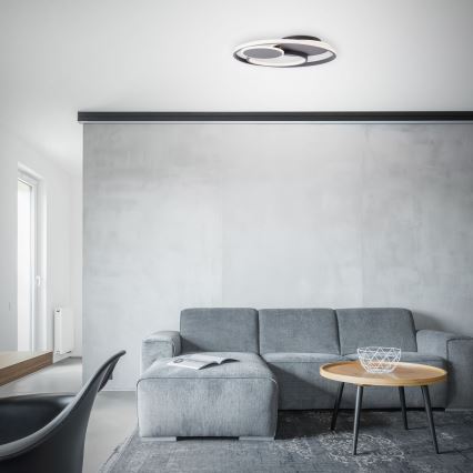 Brilliant - LED Aptumšojama griestu lampa RUNDA LED/50W/230V 3000-6500K melna + tālvadības pults