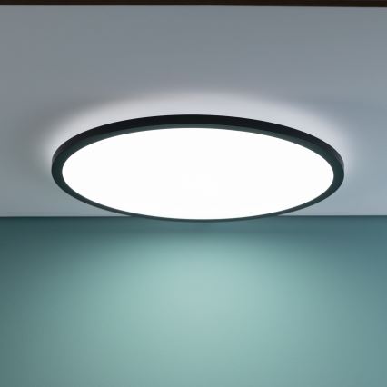 Brilliant - LED aptumšojams griestu gaismeklis TUCO LED/33W/230V 3000-6500K Ø 50 cm melns + ar tālvadības pulti