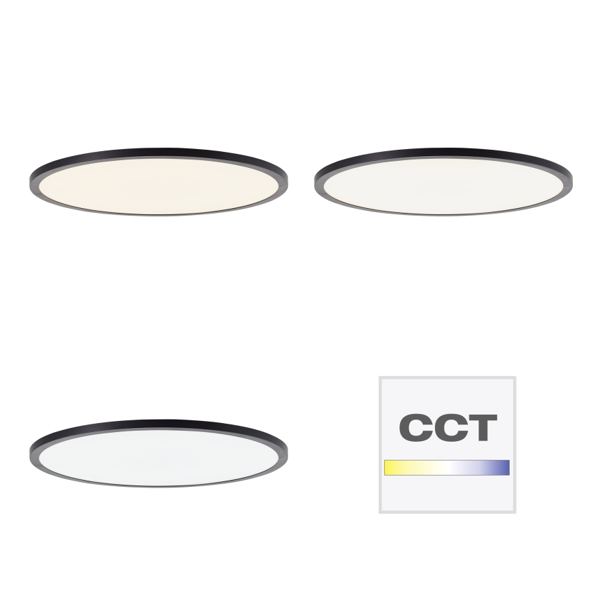Brilliant - LED aptumšojams griestu gaismeklis TUCO LED/33W/230V 3000-6500K Ø 50 cm melns + ar tālvadības pulti