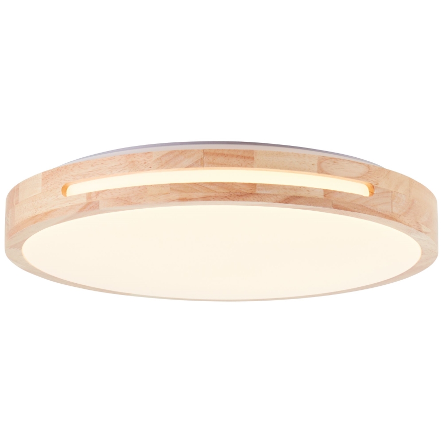 Brilliant - LED Aptumšojama griestu lampa WOODBURY LED/24W/230V d. 39 cm gumijkoks - FSC sertificēts