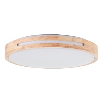 Brilliant - LED Aptumšojama griestu lampa WOODBURY LED/24W/230V d. 39 cm gumijkoks - FSC sertificēts