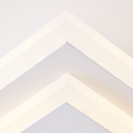 Brilliant - LED Aptumšojama griestu lampa IORGO LED/40W/230V 3000K 43,5x43,5 cm balta/melna