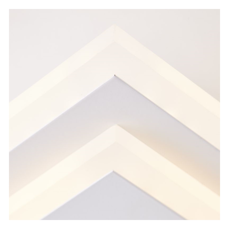 Brilliant - LED Aptumšojama griestu lampa IORGO LED/40W/230V 3000K 43,5x43,5 cm balta/melna