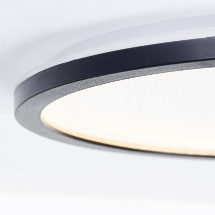 Brilliant - LED Aptumšojama griestu lampa MOSAKO LED/20W/230V 2700K d. 29,5 cm melna