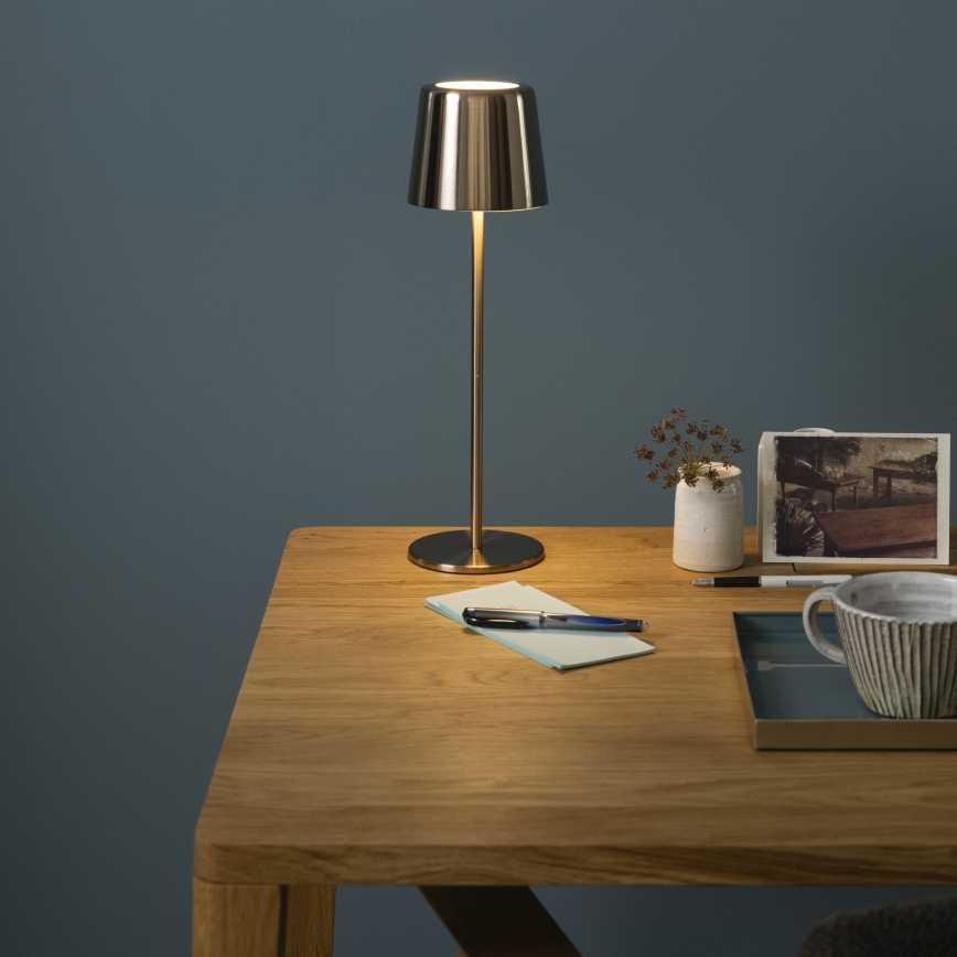 Brilliant - LED Aptumšojama skārienvadāma āra lampa XAANA LED/4W/5V 3000/4000/6500K IP44 zelta