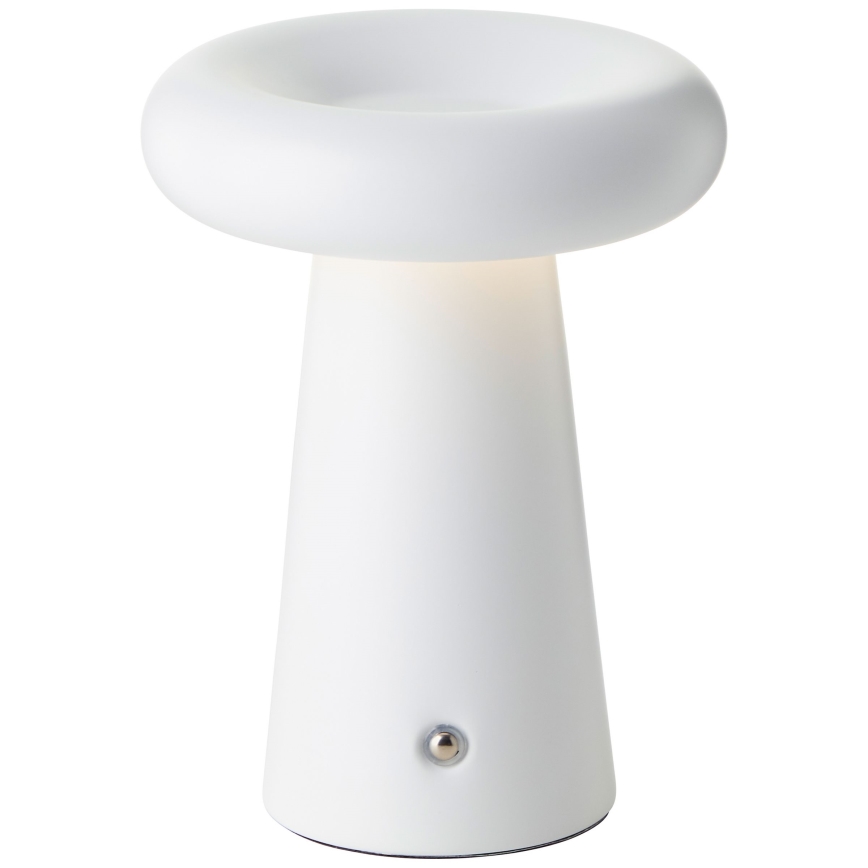 Brilliant - LED Aptumšojama skārienvadāma āra galda lampa MUFFIN LED/3W/5V USB IP44 balta