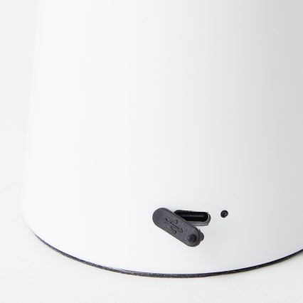 Brilliant - LED Aptumšojama skārienvadāma āra galda lampa MUFFIN LED/3W/5V USB IP44 balta