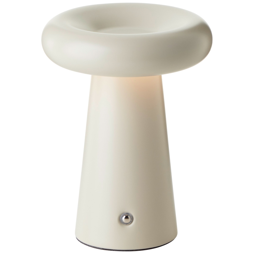 Brilliant - LED Aptumšojama skārienvadāma galda lampa MUFFIN LED/3W/5V USB IP44 krēmkrāsa